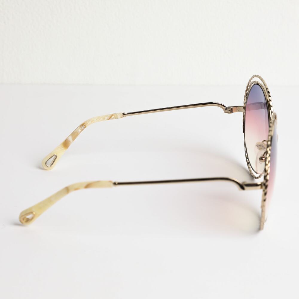 CHLOÉ Carlina Torsade Oversized Round Sunglasses - Picture 6 of 10